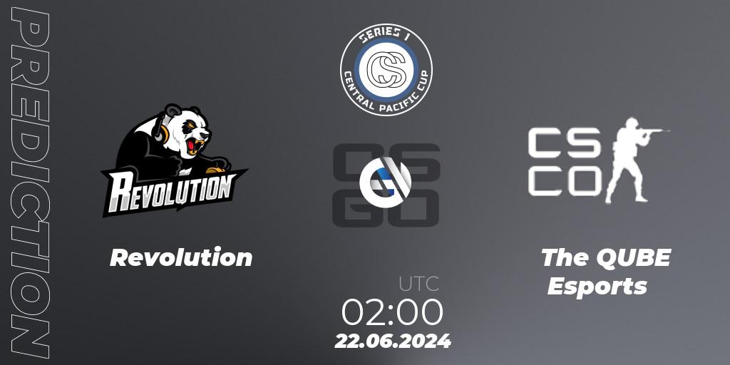 Revolution - The QUBE Esports: ennuste. 22.06.2024 at 02:00, Counter-Strike (CS2), Central Pacific Cup: Series 1