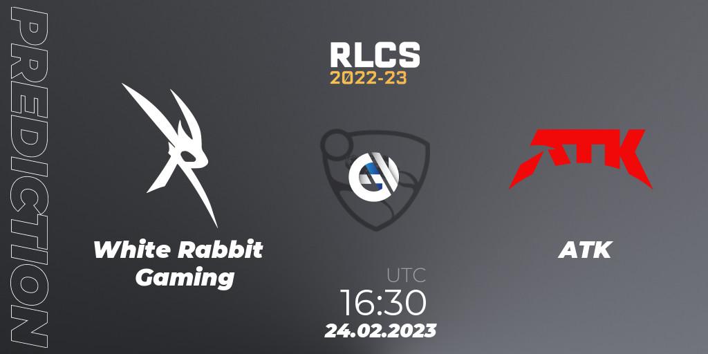 White Rabbit Gaming - ATK: ennuste. 24.02.23, Rocket League, RLCS 2022-23 - Winter: Sub-Saharan Africa Regional 3 - Winter Invitational