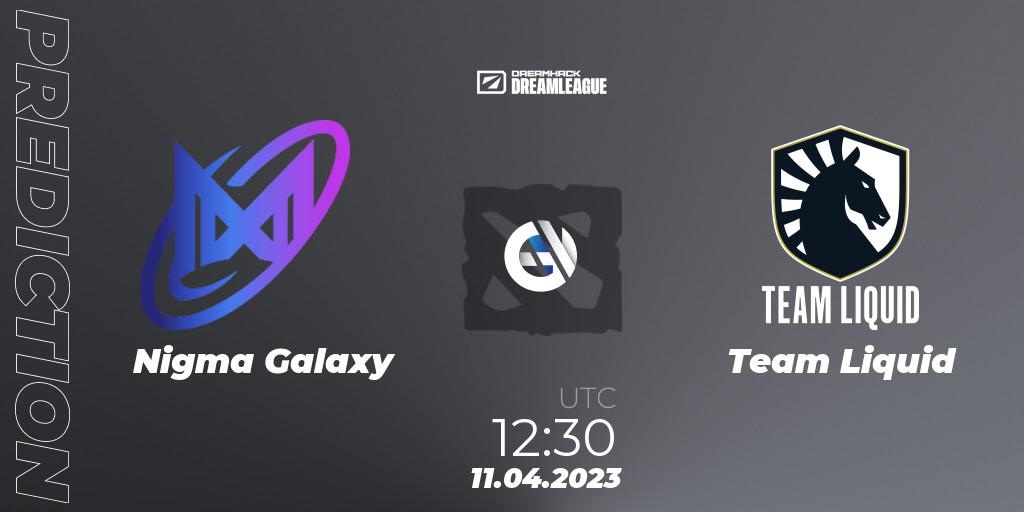 Nigma Galaxy - Team Liquid: ennuste. 11.04.2023 at 12:26, Dota 2, DreamLeague Season 19 - Group Stage 1