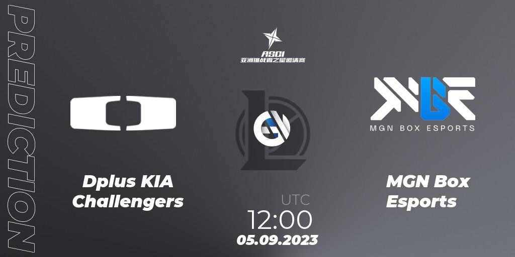 Dplus KIA Challengers - MGN Box Esports: ennuste. 05.09.2023 at 12:00, LoL, Asia Star Challengers Invitational 2023