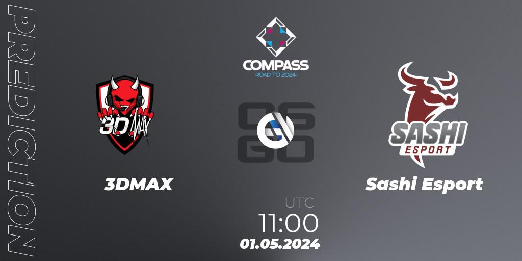 3DMAX - Sashi Esport: ennuste. 01.05.2024 at 11:00, Counter-Strike (CS2), YaLLa Compass Spring 2024