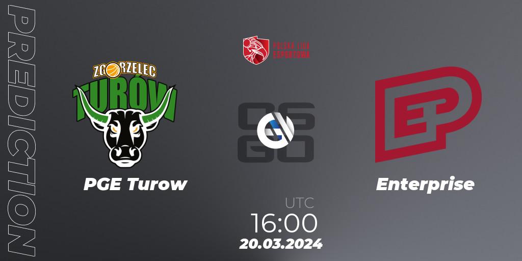 PGE Turow - Enterprise: ennuste. 20.03.24, CS2 (CS:GO), Polska Liga Esportowa 2024: Split #1