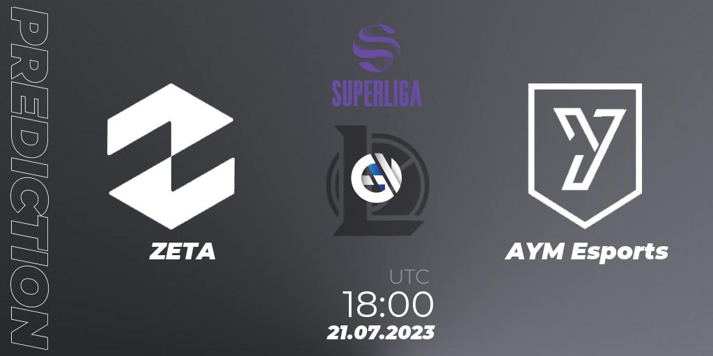 ZETA - AYM Esports: ennuste. 21.07.2023 at 20:00, LoL, LVP Superliga 2nd Division 2023 Summer