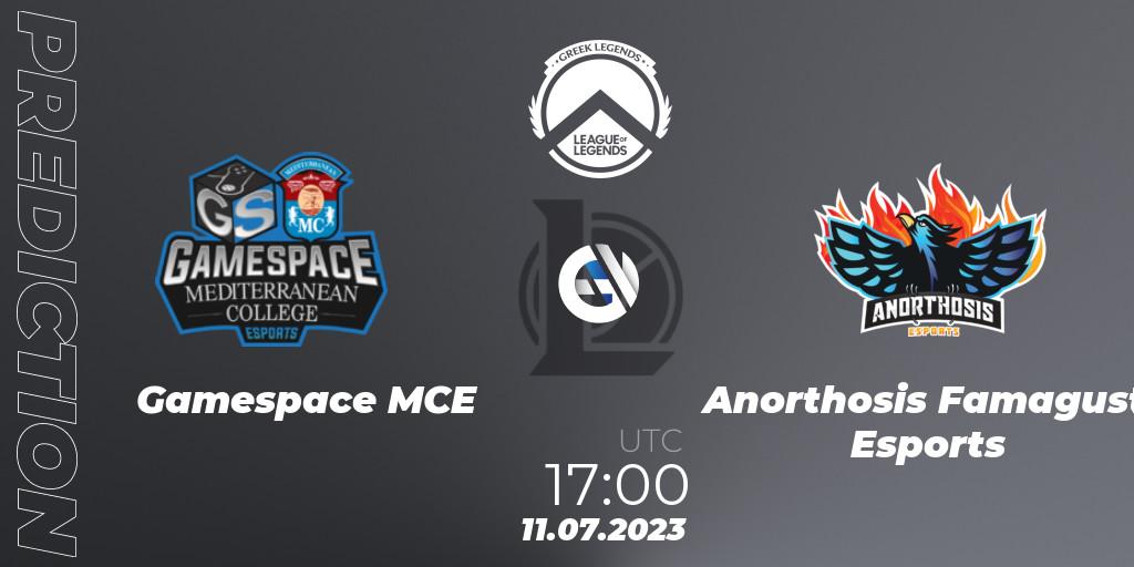 Gamespace MCE - Anorthosis Famagusta Esports: ennuste. 11.07.2023 at 17:00, LoL, Greek Legends League Summer 2023