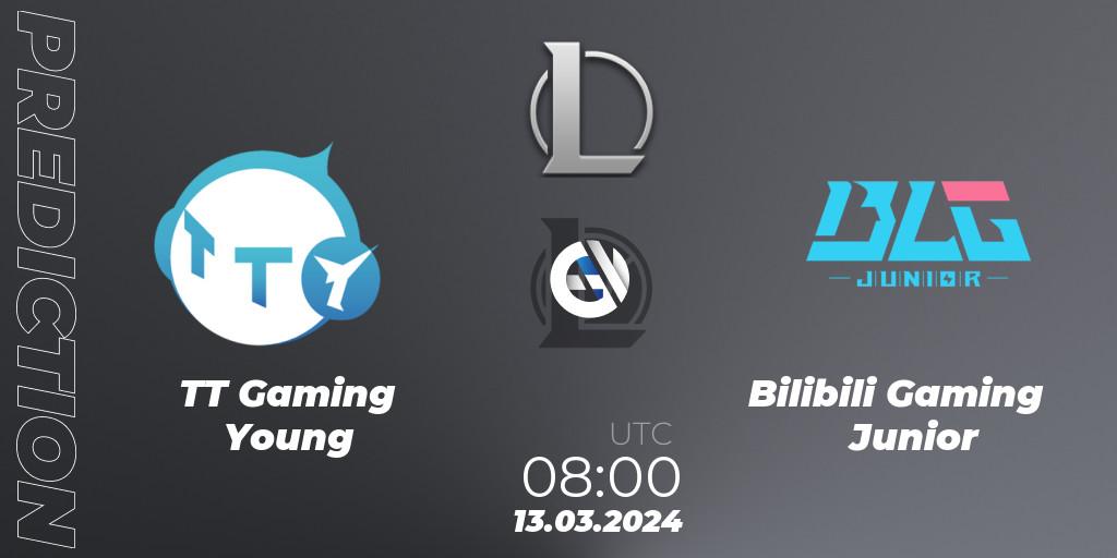 TT Gaming Young - Bilibili Gaming Junior: ennuste. 13.03.2024 at 08:00, LoL, LDL 2024 - Stage 1