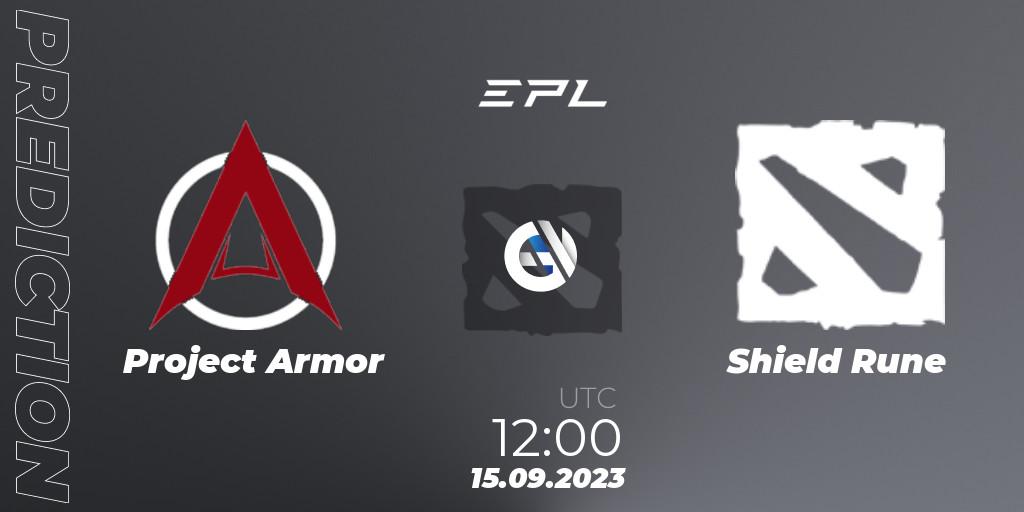 Project Armor - Shield Rune: ennuste. 15.09.2023 at 12:00, Dota 2, European Pro League Season 12