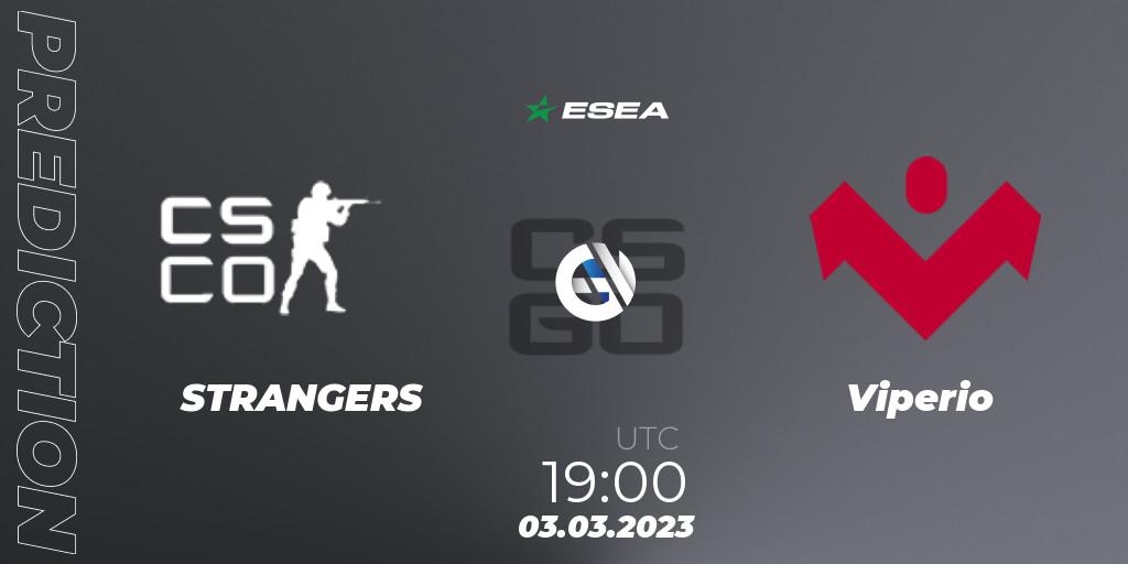 STRANGERS - Viperio: ennuste. 03.03.23, CS2 (CS:GO), ESEA Season 44: Advanced Division - Europe