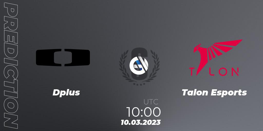 Dplus - Talon Esports: ennuste. 10.03.2023 at 10:00, Rainbow Six, South Korea League 2023 - Stage 1