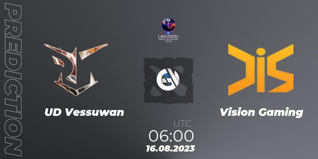 UD Vessuwan - Vision Gaming: ennuste. 16.08.23, Dota 2, LingNeng Trendy Invitational