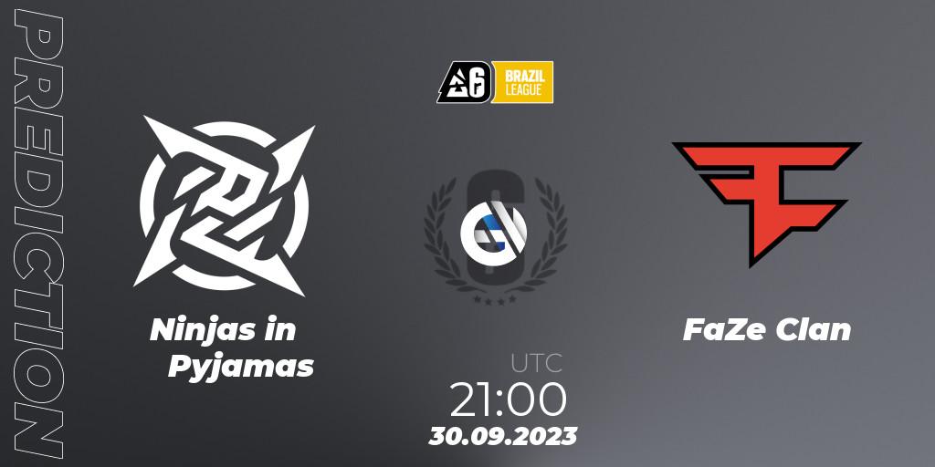 Ninjas in Pyjamas - FaZe Clan: ennuste. 30.09.23, Rainbow Six, Brazil League 2023 - Stage 2