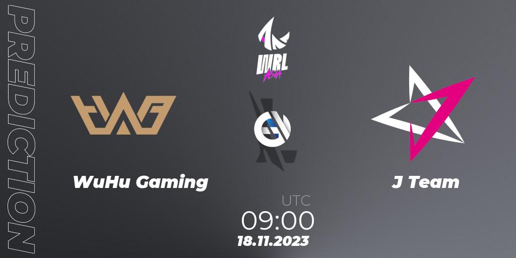 WuHu Gaming - J Team: ennuste. 18.11.2023 at 09:00, Wild Rift, WRL Asia 2023 - Season 2 - Regular Season