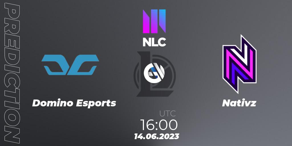 Domino Esports - Nativz: ennuste. 14.06.2023 at 16:00, LoL, NLC Summer 2023 - Group Stage