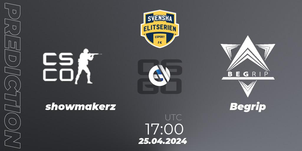 showmakerz - Begrip: ennuste. 25.04.2024 at 17:00, Counter-Strike (CS2), Svenska Elitserien Spring 2024