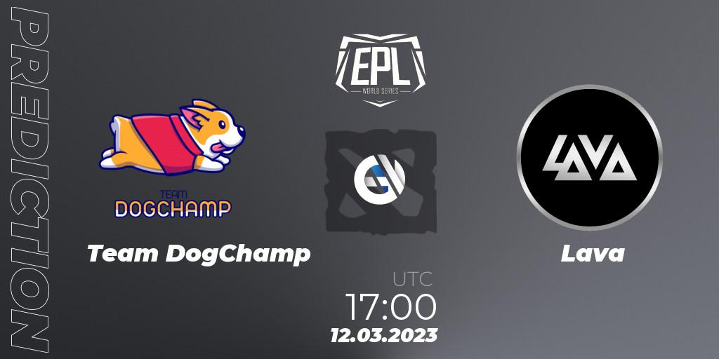 Team DogChamp - Lava: ennuste. 12.03.2023 at 17:28, Dota 2, European Pro League World Series America Season 4
