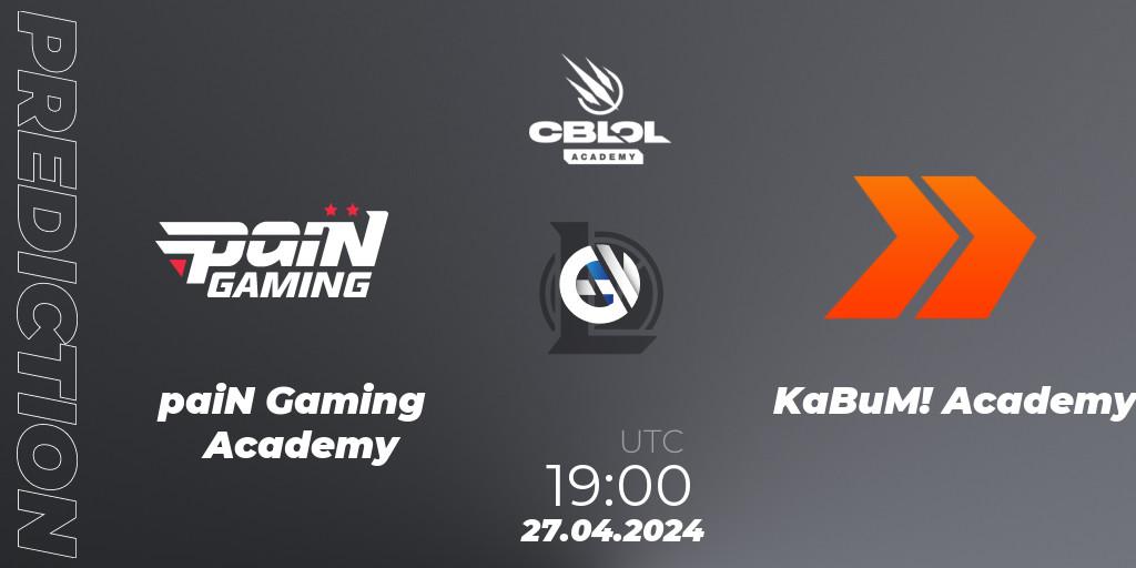 paiN Gaming Academy - KaBuM! Academy: ennuste. 27.04.24, LoL, CBLOL Academy Split 1 2024