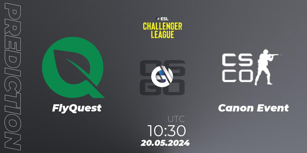 FlyQuest - Canon Event: ennuste. 20.05.2024 at 10:30, Counter-Strike (CS2), ESL Challenger League Season 47: Oceania
