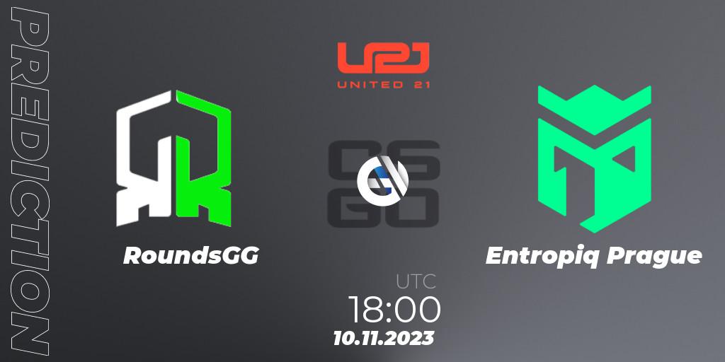 RoundsGG - Entropiq Prague: ennuste. 10.11.2023 at 18:00, Counter-Strike (CS2), United21 Season 7: Division 2