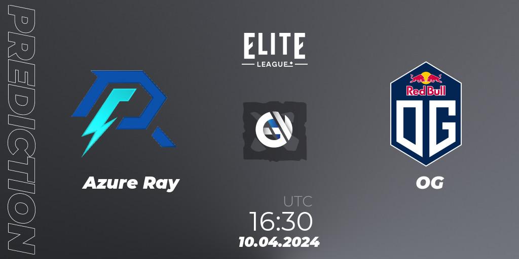 Azure Ray - OG: ennuste. 10.04.24, Dota 2, Elite League: Round-Robin Stage