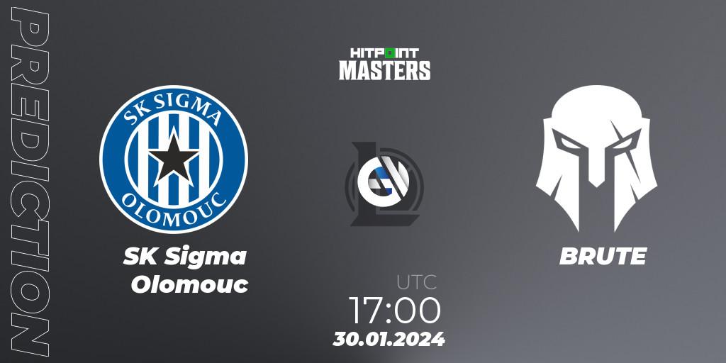 SK Sigma Olomouc - BRUTE: ennuste. 30.01.2024 at 17:00, LoL, Hitpoint Masters Spring 2024