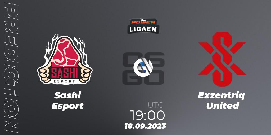  Sashi Esport - Exzentriq United: ennuste. 18.09.2023 at 19:00, Counter-Strike (CS2), POWER Ligaen Season 24 Finals