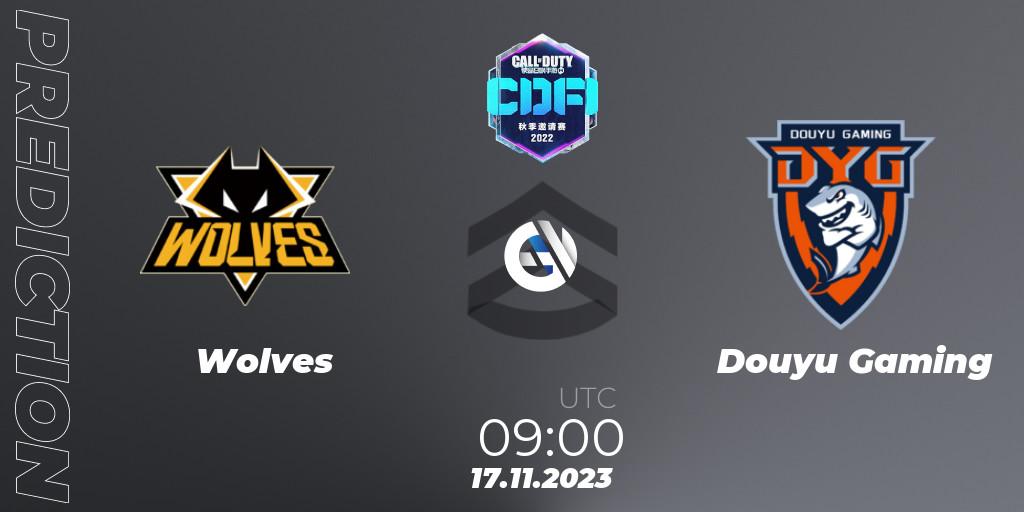 Wolves - Douyu Gaming: ennuste. 17.11.2023 at 09:00, Call of Duty, CODM Fall Invitational 2023