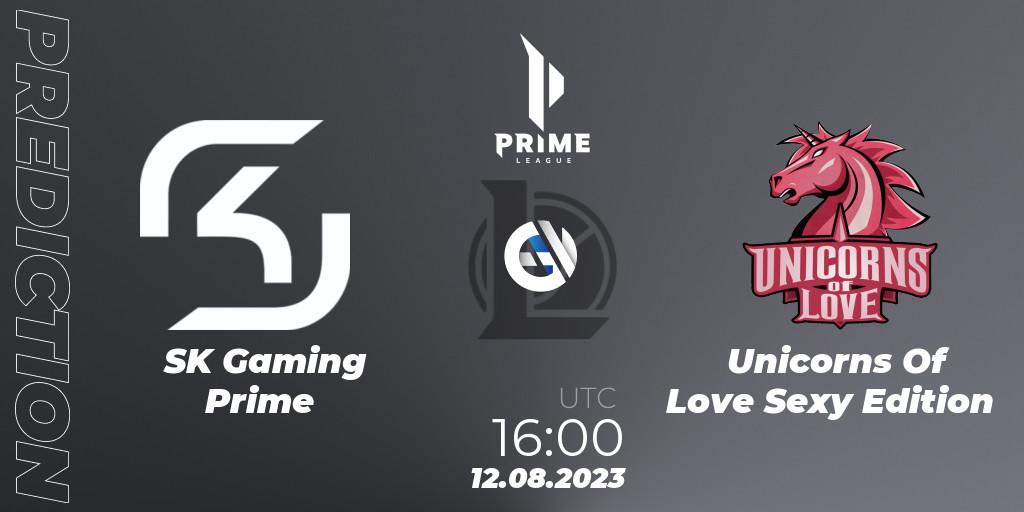 SK Gaming Prime - Unicorns Of Love Sexy Edition: ennuste. 12.08.2023 at 16:00, LoL, Prime League Summer 2023 - Playoffs