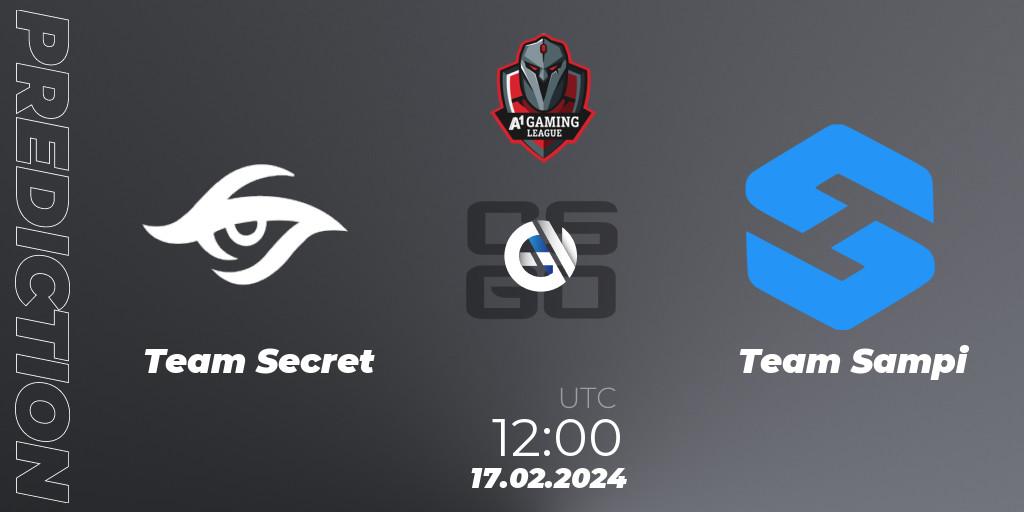 Team Secret - Team Sampi: ennuste. 17.02.2024 at 12:00, Counter-Strike (CS2), A1 Gaming League Season 8