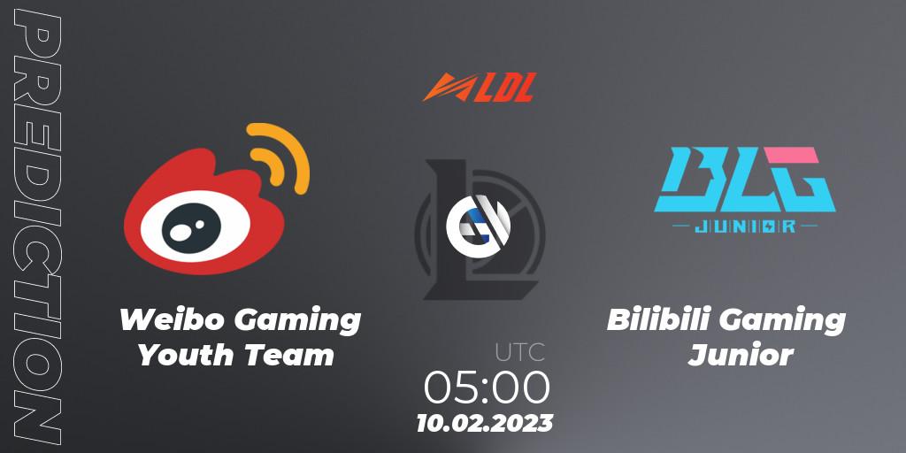 Weibo Gaming Youth Team - Bilibili Gaming Junior: ennuste. 10.02.23, LoL, LDL 2023 - Swiss Stage