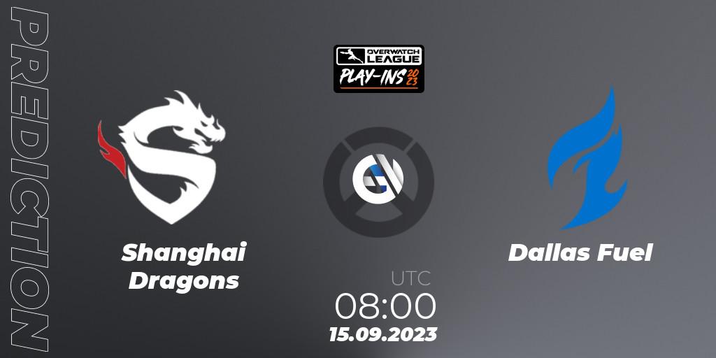 Shanghai Dragons - Dallas Fuel: ennuste. 15.09.2023 at 08:00, Overwatch, Overwatch League 2023 - Play-Ins