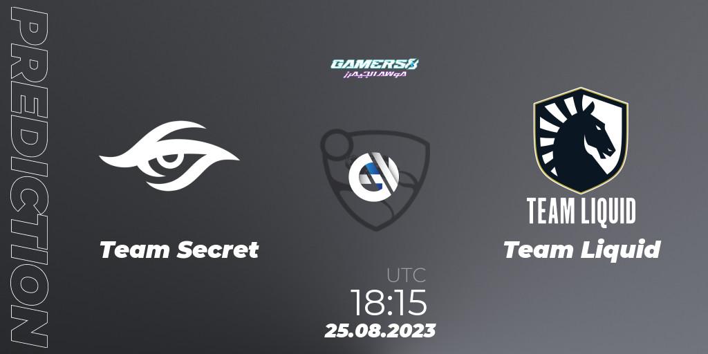 Team Secret - Team Liquid: ennuste. 25.08.23, Rocket League, Gamers8 2023