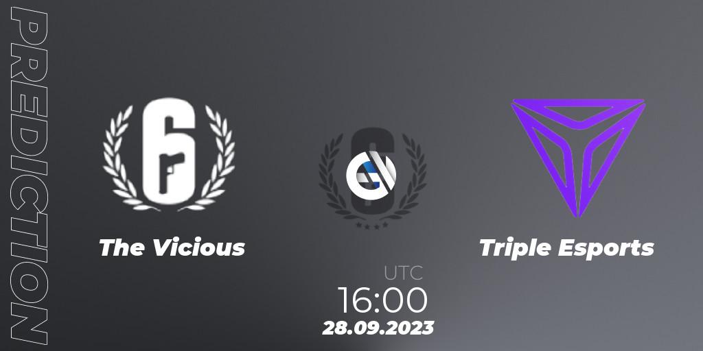 The Vicious - Triple Esports: ennuste. 28.09.2023 at 16:00, Rainbow Six, Saudi eLeague 2023 - Stage 2