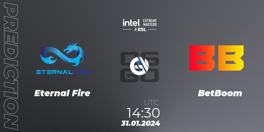 Eternal Fire - BetBoom: ennuste. 31.01.24, CS2 (CS:GO), IEM Katowice 2024 Play-in
