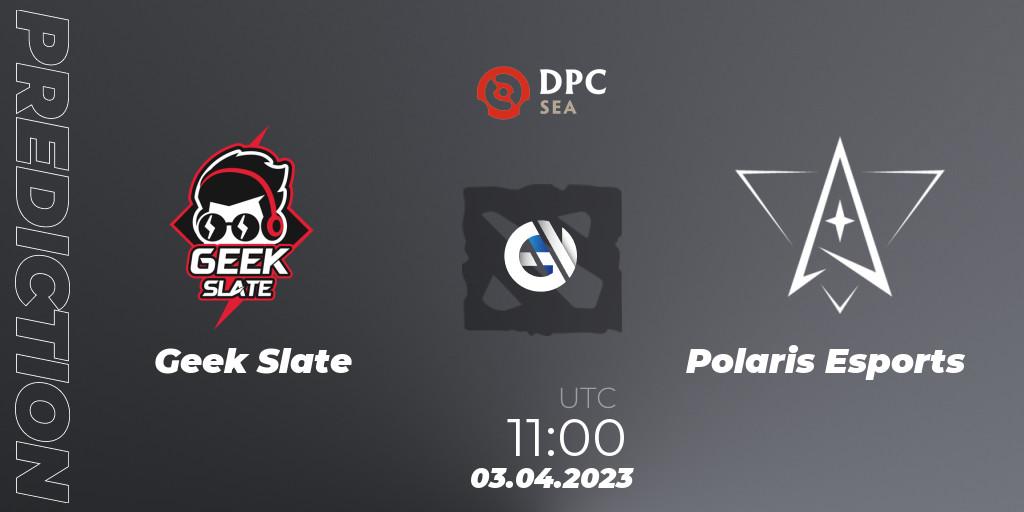 Geek Slate - Polaris Esports: ennuste. 03.04.2023 at 11:00, Dota 2, DPC 2023 Tour 2: SEA Division I (Upper)