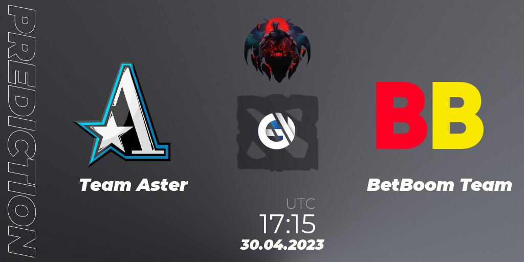 Team Aster - BetBoom Team: ennuste. 30.04.2023 at 17:15, Dota 2, The Berlin Major 2023 ESL - Group Stage