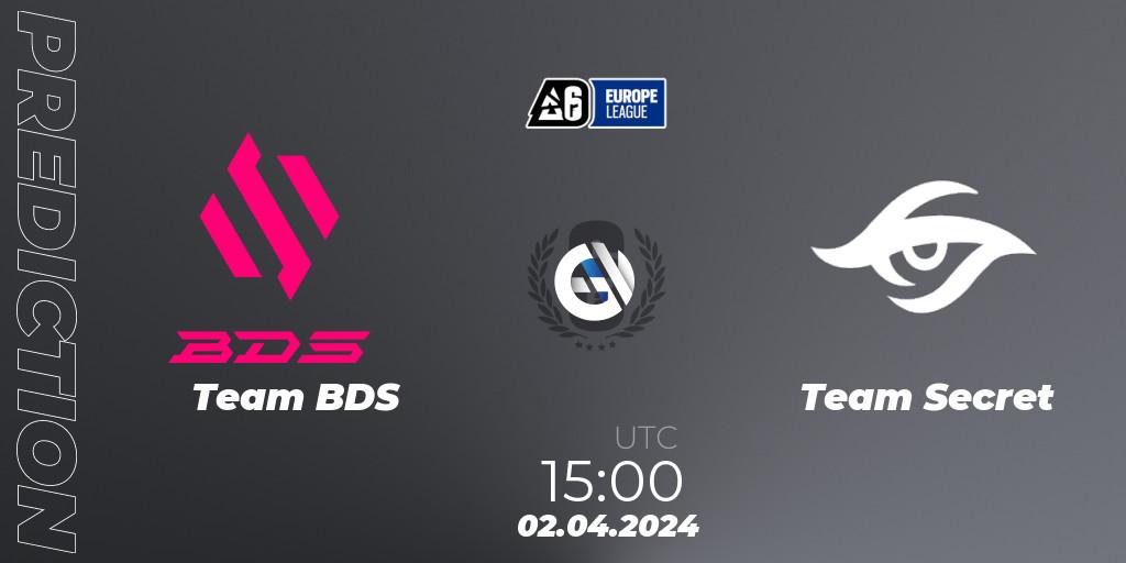 Team BDS - Team Secret: ennuste. 02.04.24, Rainbow Six, Europe League 2024 - Stage 1