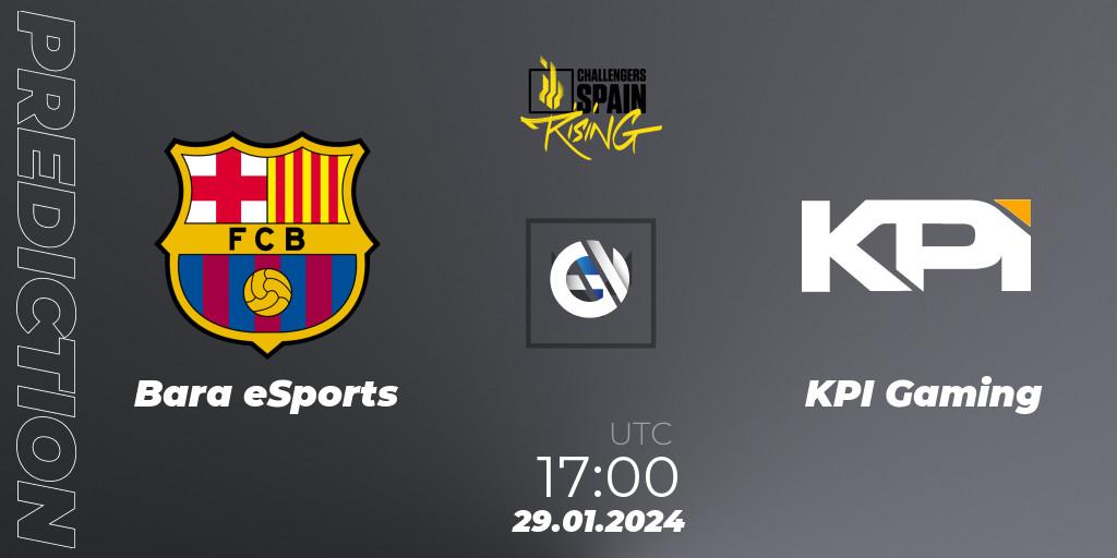 Barça eSports - KPI Gaming: ennuste. 29.01.2024 at 20:30, VALORANT, VALORANT Challengers 2024 Spain: Rising Split 1
