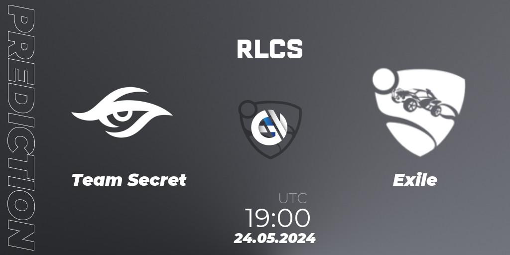 Team Secret - Exile: ennuste. 24.05.2024 at 19:00, Rocket League, RLCS 2024 - Major 2: SAM Open Qualifier 6