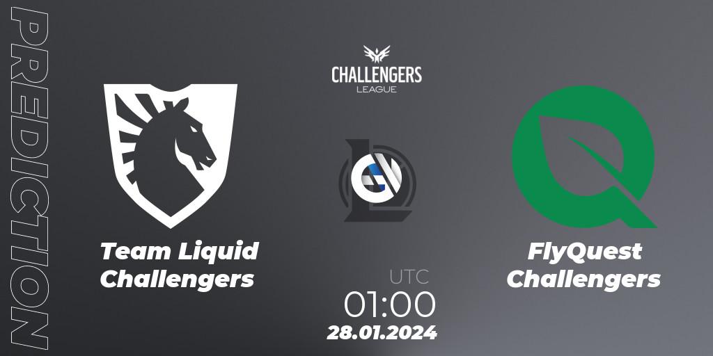 Team Liquid Challengers - FlyQuest Challengers: ennuste. 28.01.24, LoL, NACL 2024 Spring - Group Stage