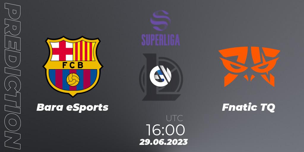 Barça eSports - Fnatic TQ: ennuste. 04.07.2023 at 16:00, LoL, Superliga Summer 2023 - Group Stage