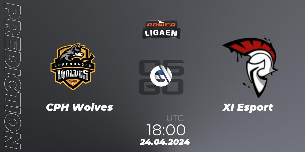 CPH Wolves - XI Esport: ennuste. 24.04.2024 at 18:00, Counter-Strike (CS2), Dust2.dk Ligaen Season 26