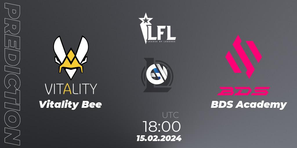 Vitality Bee - BDS Academy: ennuste. 15.02.24, LoL, LFL Spring 2024