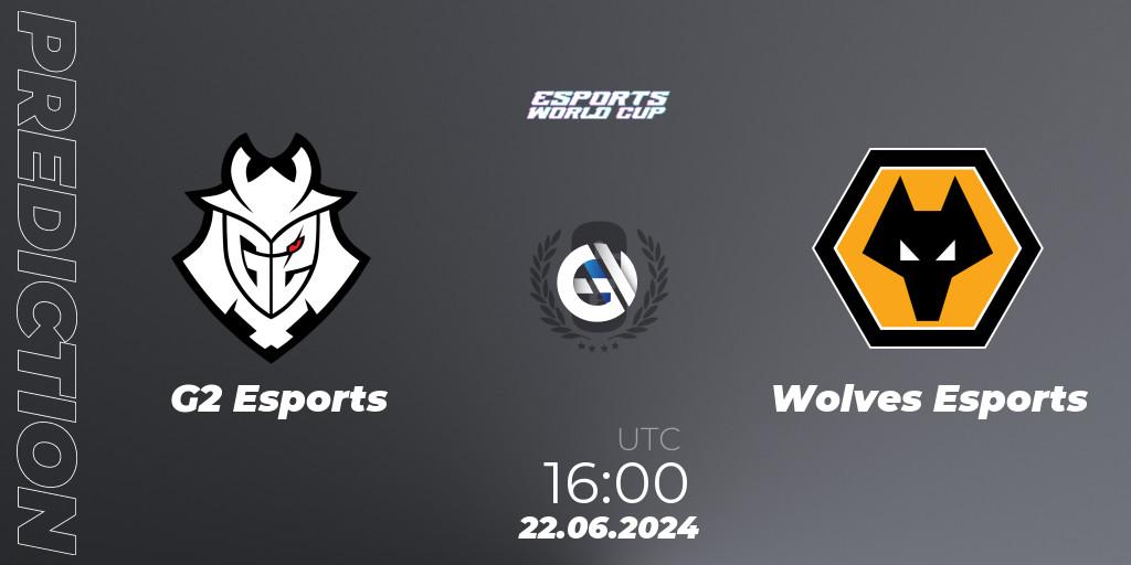 G2 Esports - Wolves Esports: ennuste. 22.06.2024 at 16:00, Rainbow Six, Esports World Cup 2024: Europe OQ
