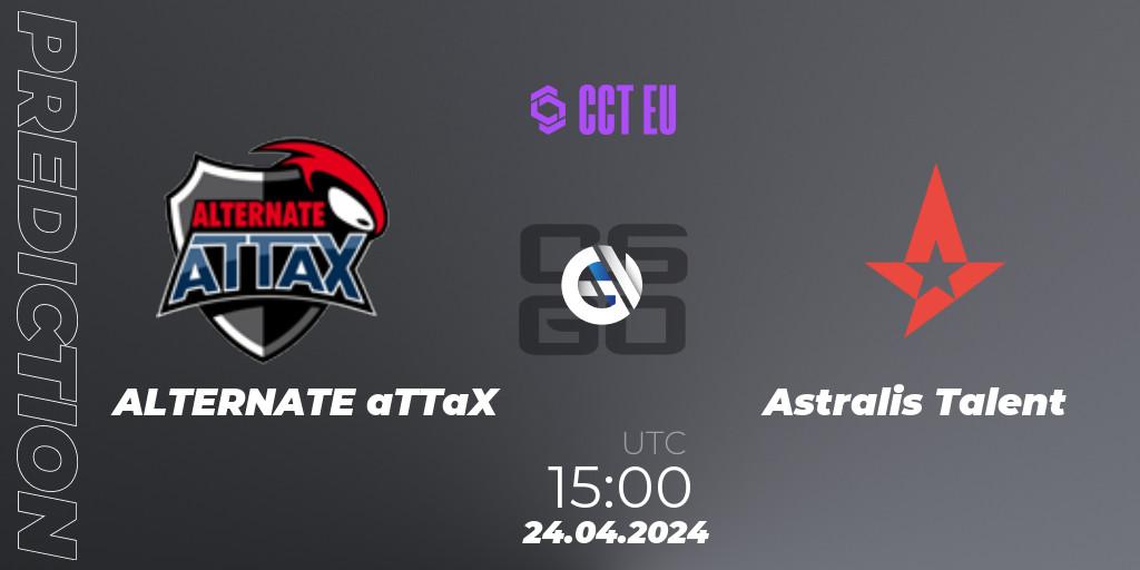 ALTERNATE aTTaX - Astralis Talent: ennuste. 24.04.24, CS2 (CS:GO), CCT Season 2 Europe Series 2 Closed Qualifier