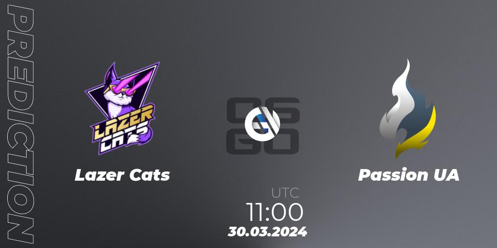 Lazer Cats - Passion UA: ennuste. 30.03.2024 at 11:00, Counter-Strike (CS2), Gameinside.ua ROG Spring Cup 2024