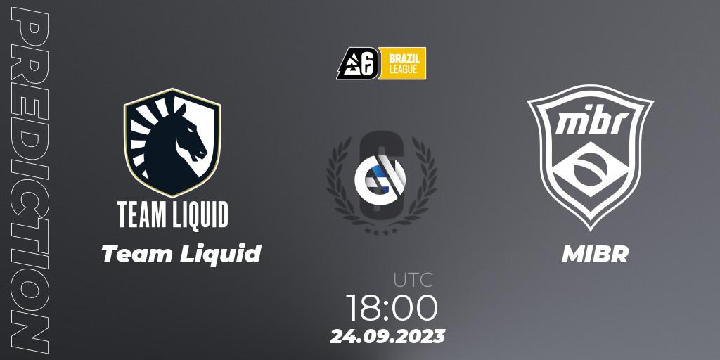 Team Liquid - MIBR: ennuste. 24.09.2023 at 18:00, Rainbow Six, Brazil League 2023 - Stage 2