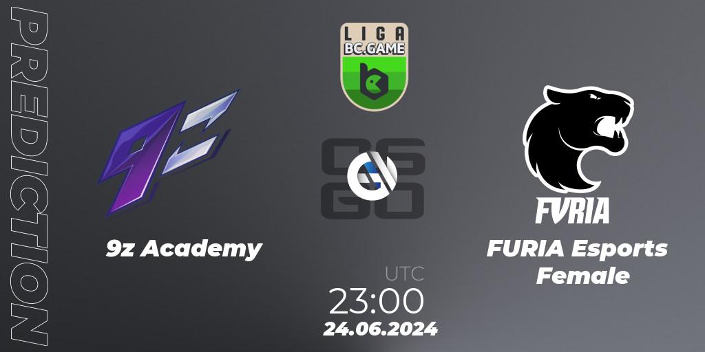 9z Academy - FURIA Esports Female: ennuste. 24.06.2024 at 23:00, Counter-Strike (CS2), Dust2 Brasil Liga Season 3: Division 2