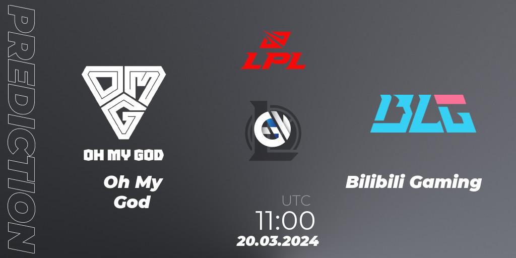 Oh My God - Bilibili Gaming: ennuste. 20.03.24, LoL, LPL Spring 2024 - Group Stage