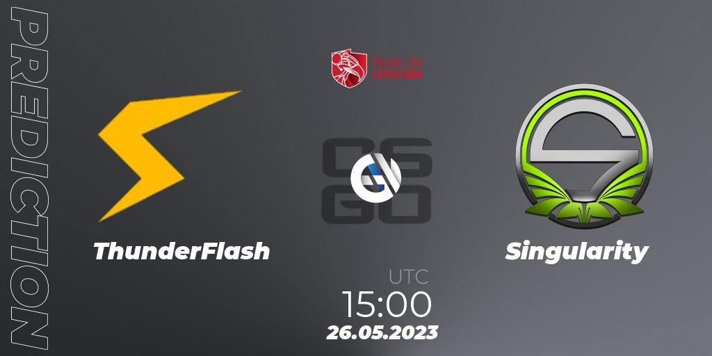 ThunderFlash - Singularity: ennuste. 26.05.2023 at 15:00, Counter-Strike (CS2), Polish Esports League 2023 Split 2