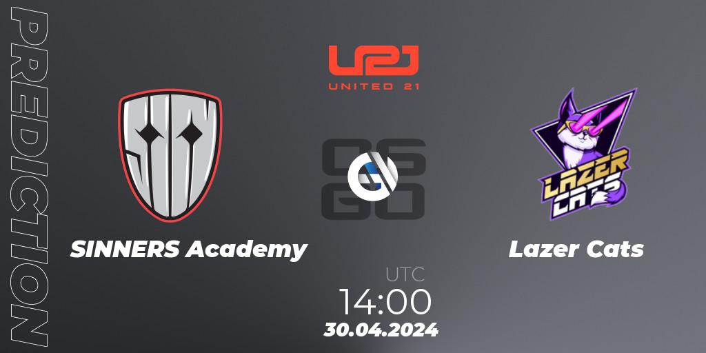 SINNERS Academy - Lazer Cats: ennuste. 30.04.2024 at 14:00, Counter-Strike (CS2), United21 Season 13: Division 2