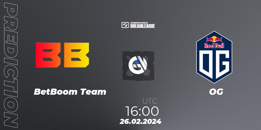 BetBoom Team - OG: ennuste. 26.02.24, Dota 2, DreamLeague Season 22